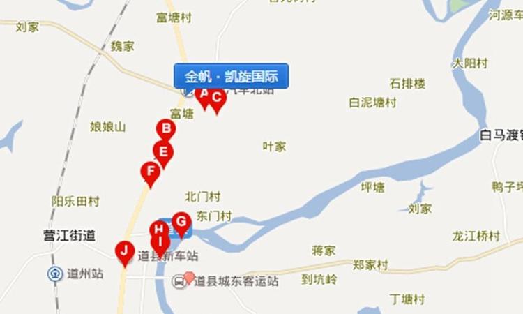 金帆·凯旋国际交通图