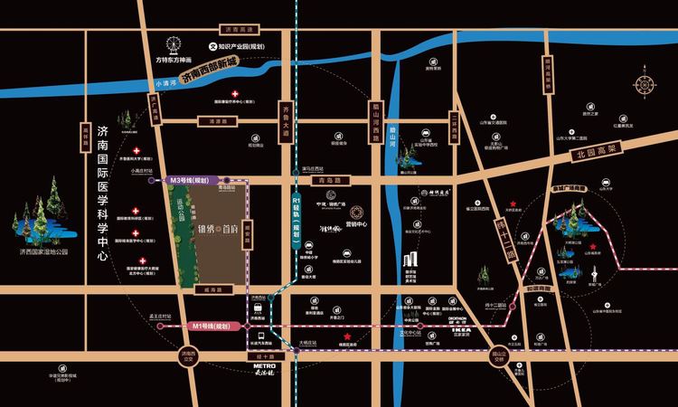 中建锦绣首府交通图