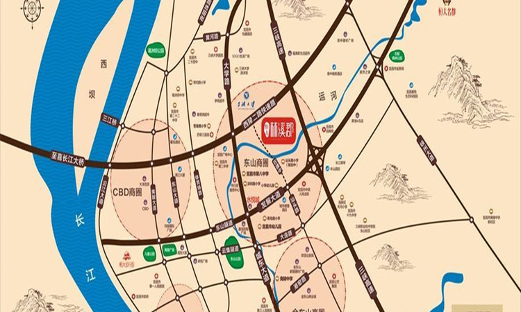 恒大·林溪郡交通图
