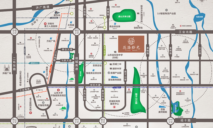 中国铁建花语拾光交通图