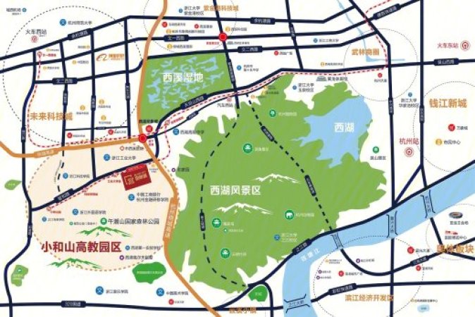 景顺铂悦城交通图