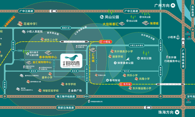 卓越铂翠湾交通图