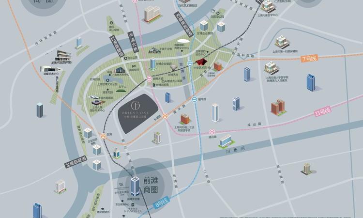 中铁·世博滨江云境交通图