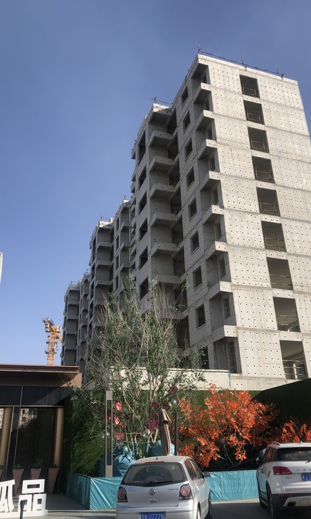 建投·君诺壹號府施工进度图