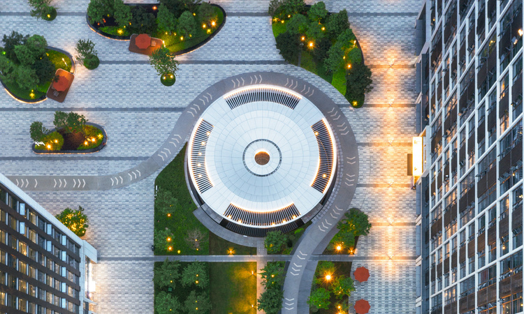 运河万科中心实景图