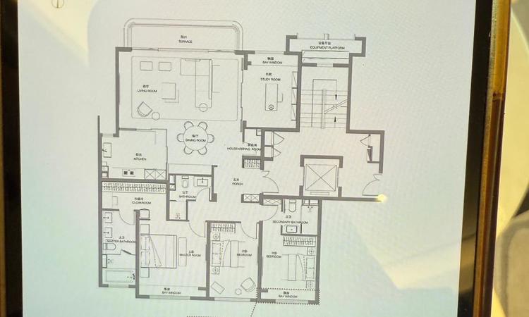 前滩公馆·澜墅楼层平面图