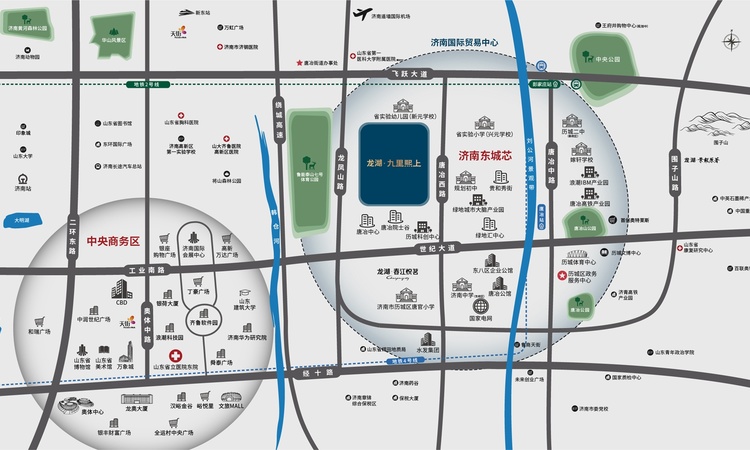 龙湖九里熙上交通图