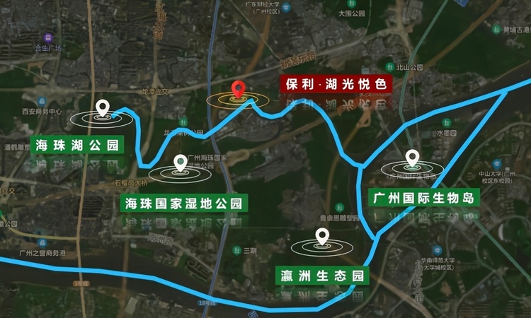保利湖光悦色周边配套图