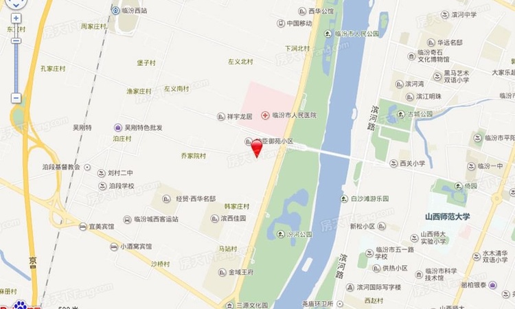 临汾富力湾交通图