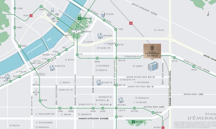 中海璞翠云集交通图