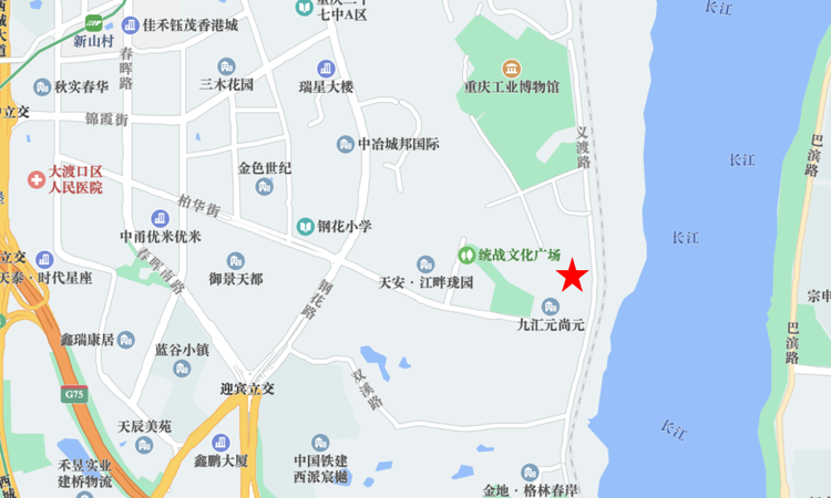 中绿江州交通图