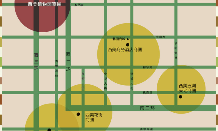 西美花盛交通图