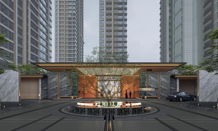 武汉城建万科云泊江岸效果图