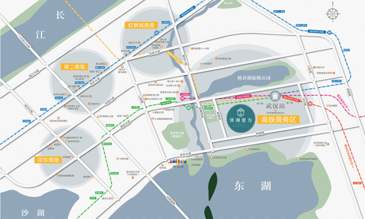 邻湖壹方交通图