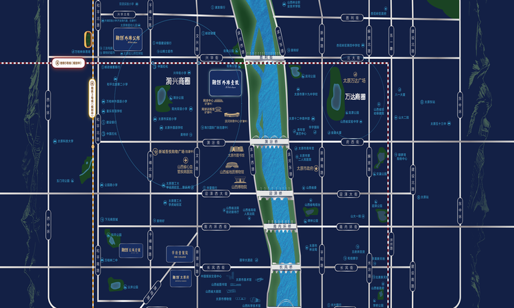 融创外滩壹号交通图