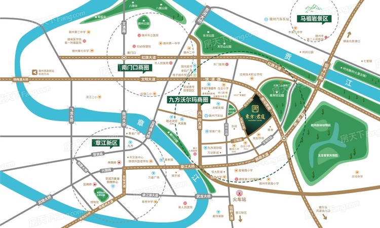 东方君庭交通图