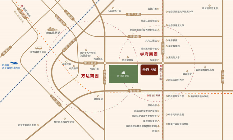  华崴·學府拾號交通图