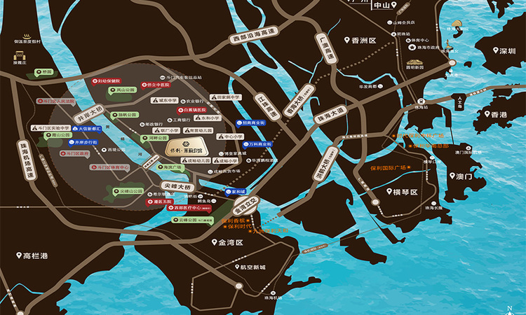 保利茉莉花园交通图