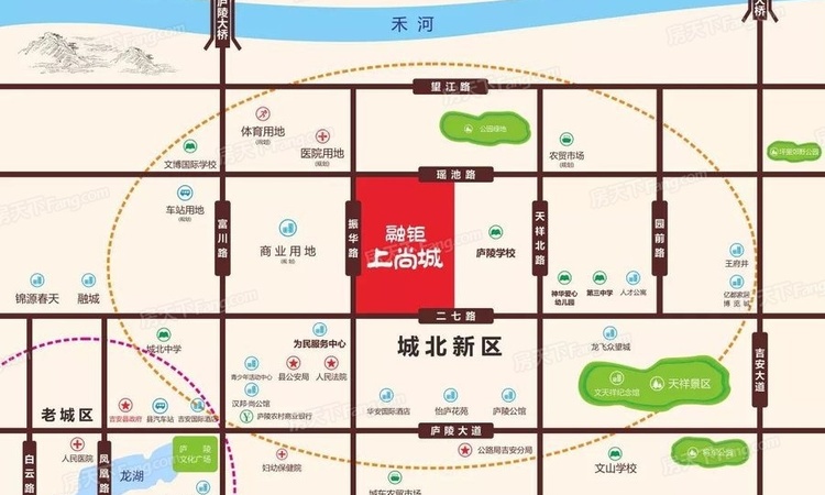 融钜·上尚城交通图