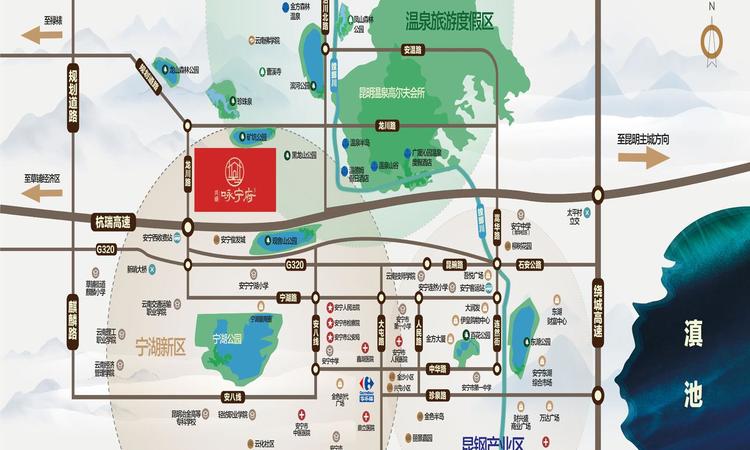 兴盛·咏宁府交通图