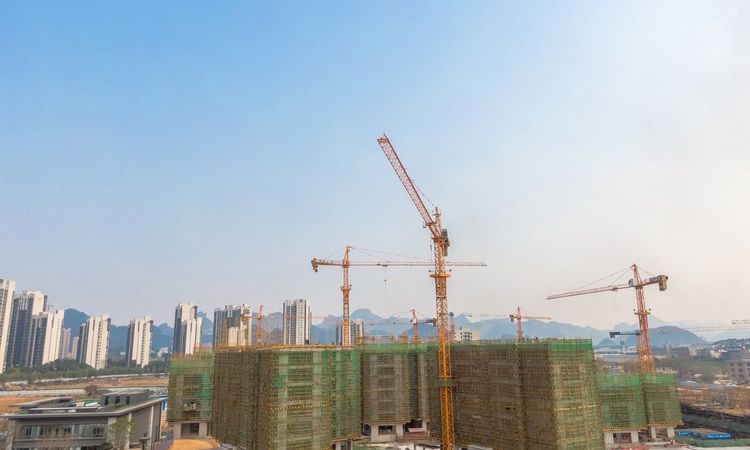 联发山水间施工进度图