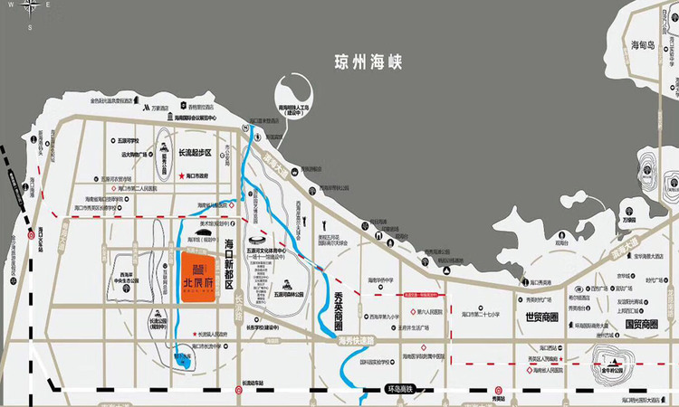 北辰府交通图