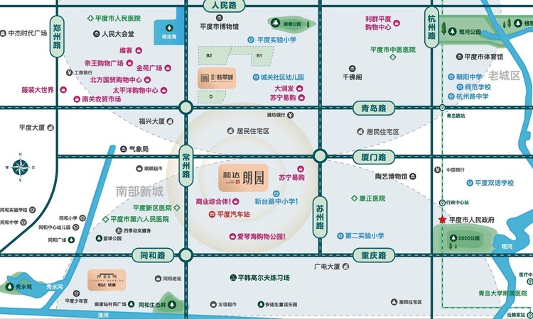 和达朗园交通图