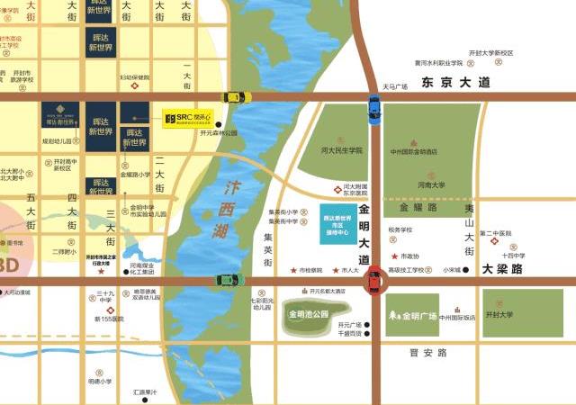 晖达·新世界交通图