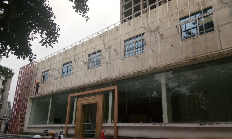 亚泰财富现代城施工进度图