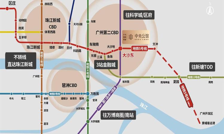 保利招商华发·中央公馆交通图