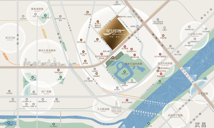 武汉星河湾交通图