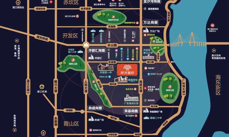 祥兴雅轩交通图