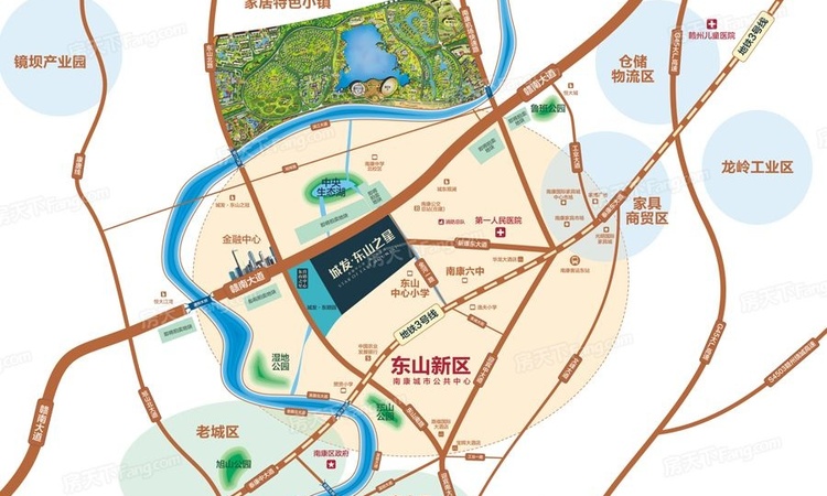 城发·东山之星交通图