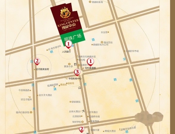 凯旋中央交通图