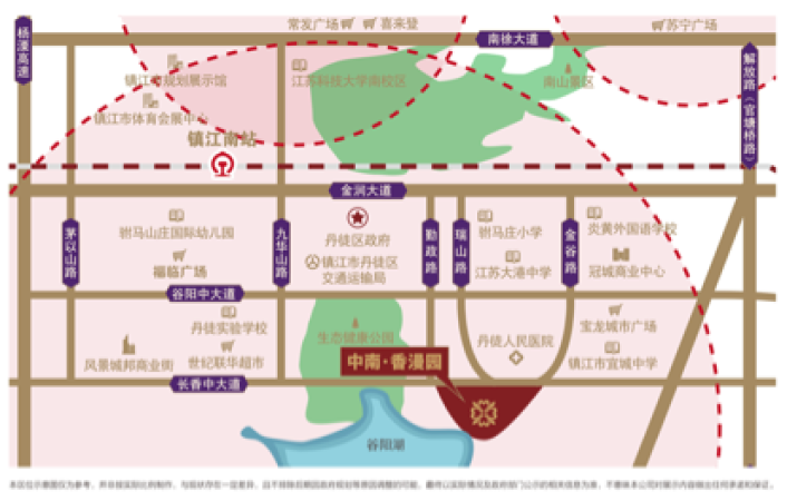 中南香漫园交通图