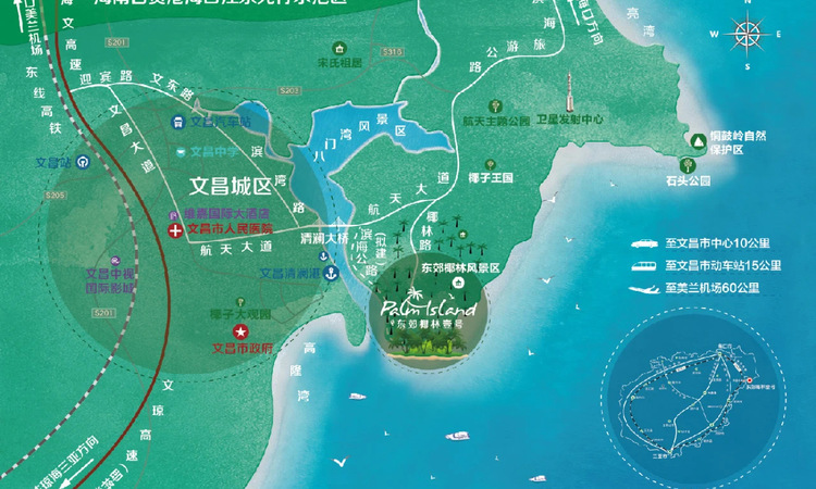 东郊椰林壹号交通图