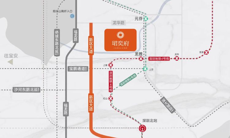 卓越·珺奕府交通图