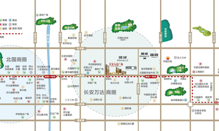 国瑞万达广场交通图