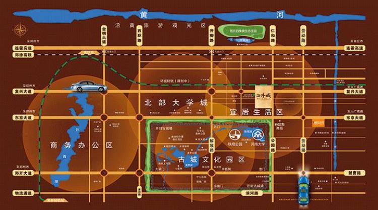 晋开·四季城交通图