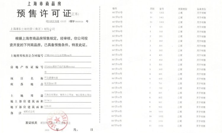 开云湖璟华庭楼盘证照