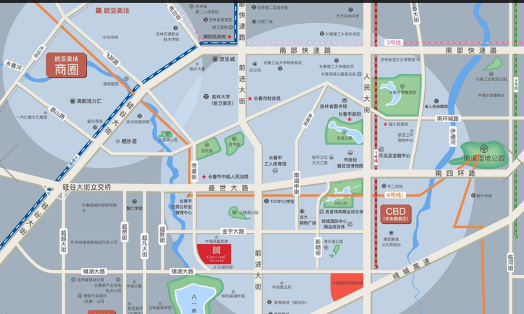 金地江山風華交通图