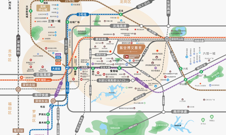 振业博文雅苑交通图