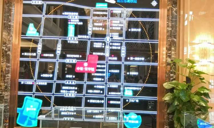 商丘中梁荣华城交通图