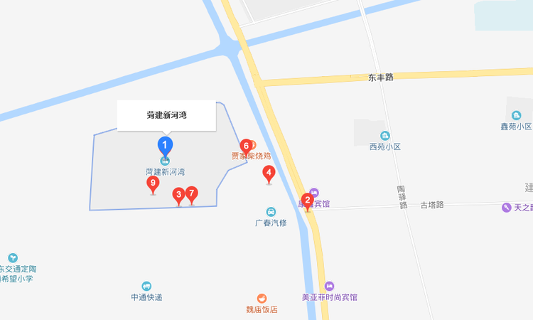 菏建新河湾交通图