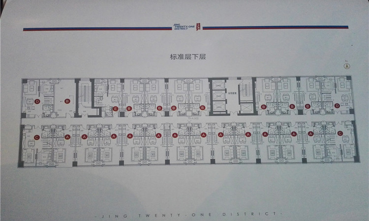 绿地·京21区楼层平面图