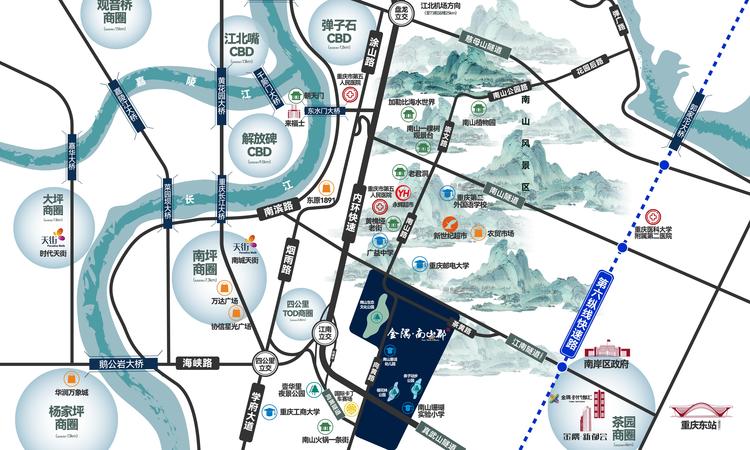 金隅·南山郡交通图