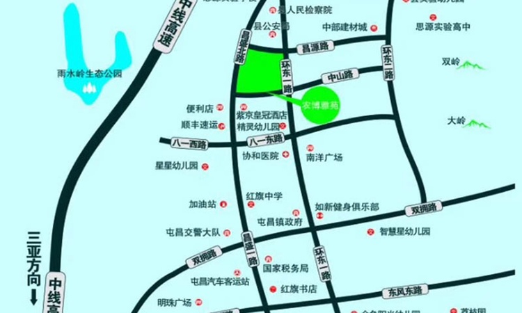 农博雅苑交通图