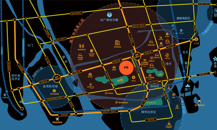 山水阅琴湾交通图