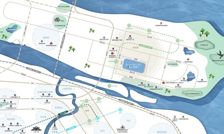 路劲象屿·岛上的院子交通图