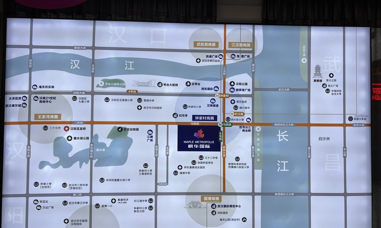 枫华国际交通图